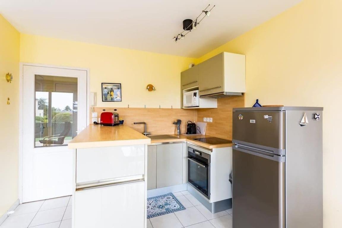 L'Opale - Joli Appartement Avec Jardin Et Garage 迪纳尔 外观 照片