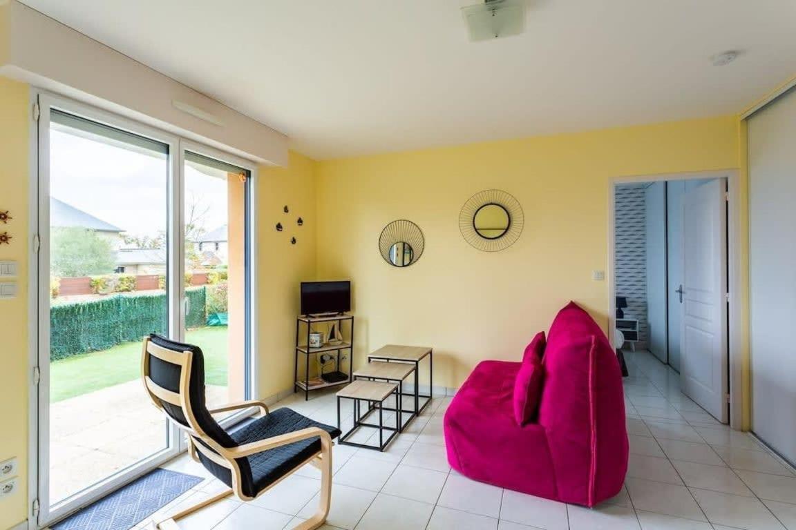 L'Opale - Joli Appartement Avec Jardin Et Garage 迪纳尔 外观 照片